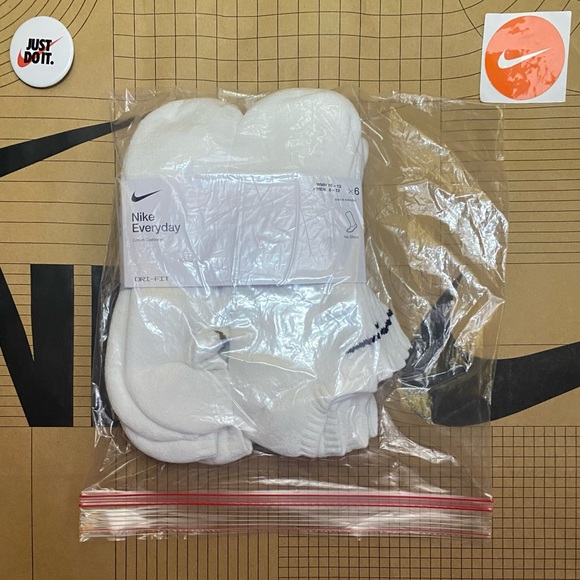 Nike dri-fit Everyday cotton cushioned No Show Ankle socks 6 pair pack - Picture 11 of 16